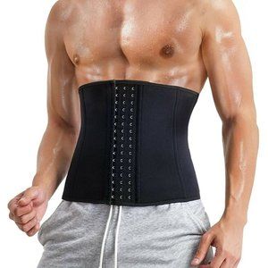 MOLUTAN Men Waist Trainer Trimmer for Weight Loss Tummy Control Compression S...
